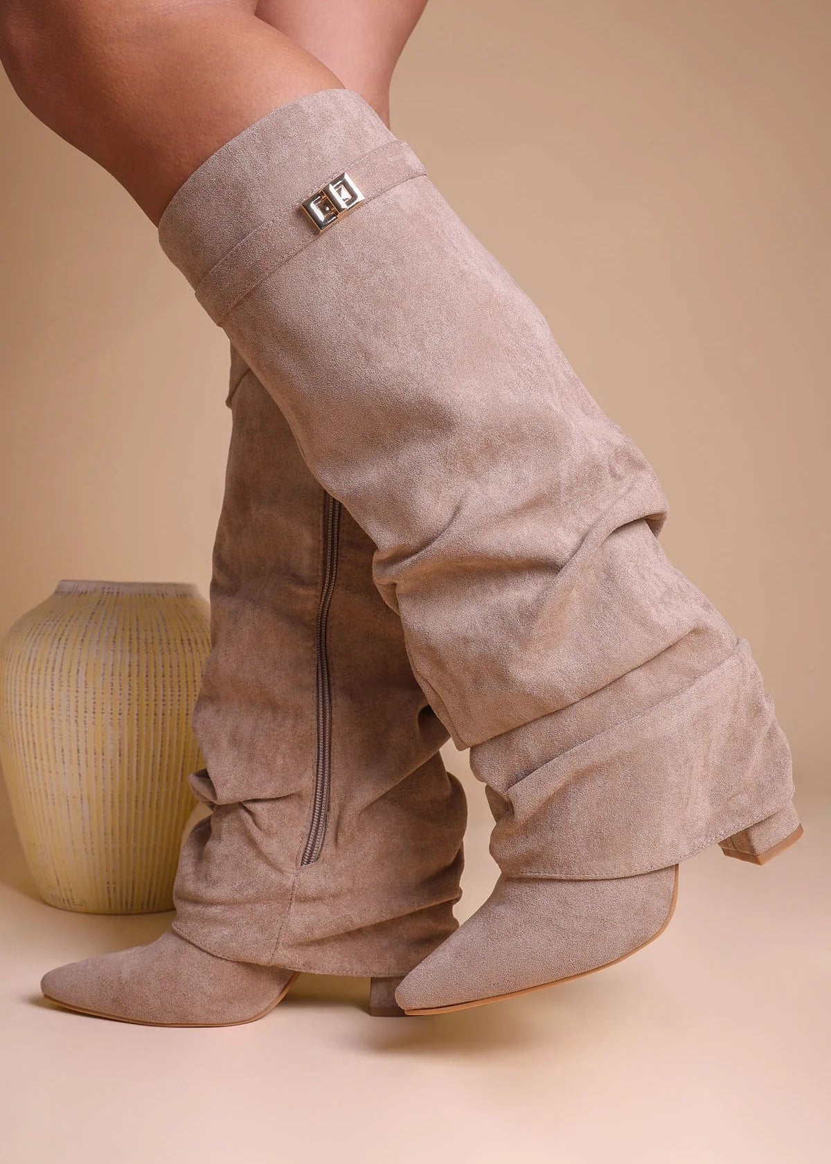 Stivali alti in pelle scamosciata - Lisa Ferrari